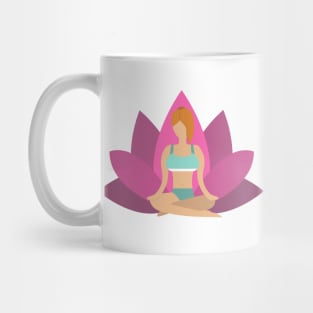 Meditating woman Mug